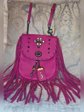 COACH 1941 FRINGE SADDLE BAG